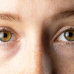 Extreme closeup of human eyes